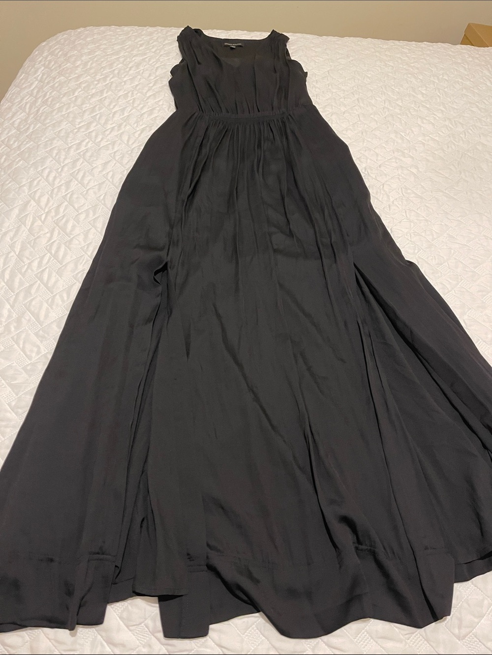Banana Republic Black Maxi Dress with Sleeveless Scoop Neck